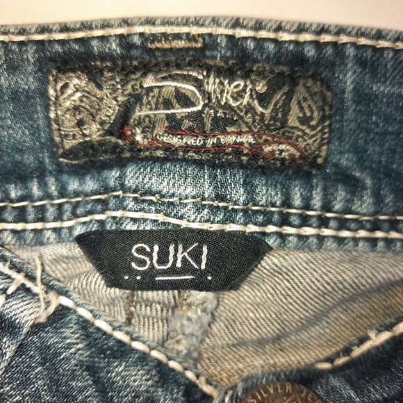 Silver Suki denim boot cut flare jeans 28 W - Picture 6 of 7
